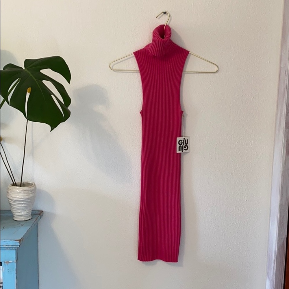 NWT GIU GOU NONNA SANS SLEEVE DRESS S